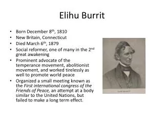 elihu burrit