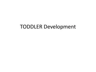 toddler development