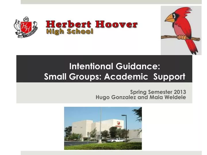intentional guidance small groups academic support