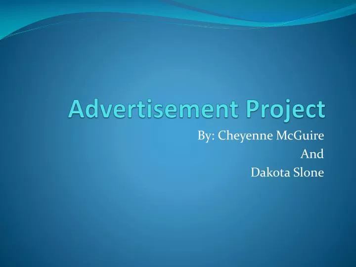advertisement project