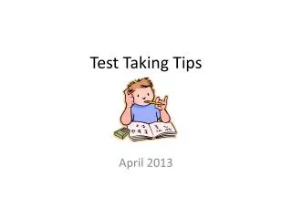 Test Taking Tips