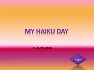 My Haiku Day