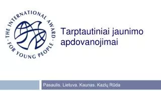 tarptautiniai jaunimo apdovanojimai