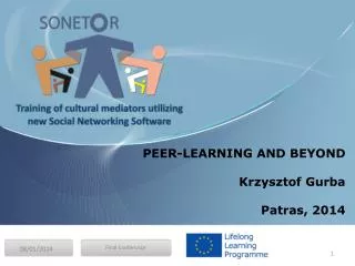 PEER-LEARNING AND BEYOND Krzysztof Gurba Patras , 2014
