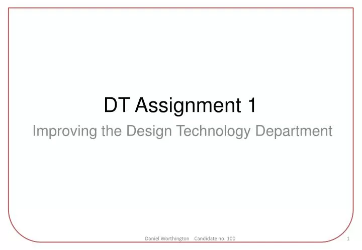 dt assignment 1