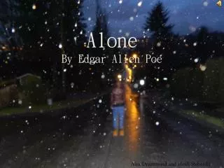 Alone By Edgar Allen Poe