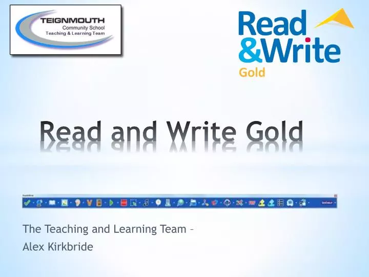 read and write gold