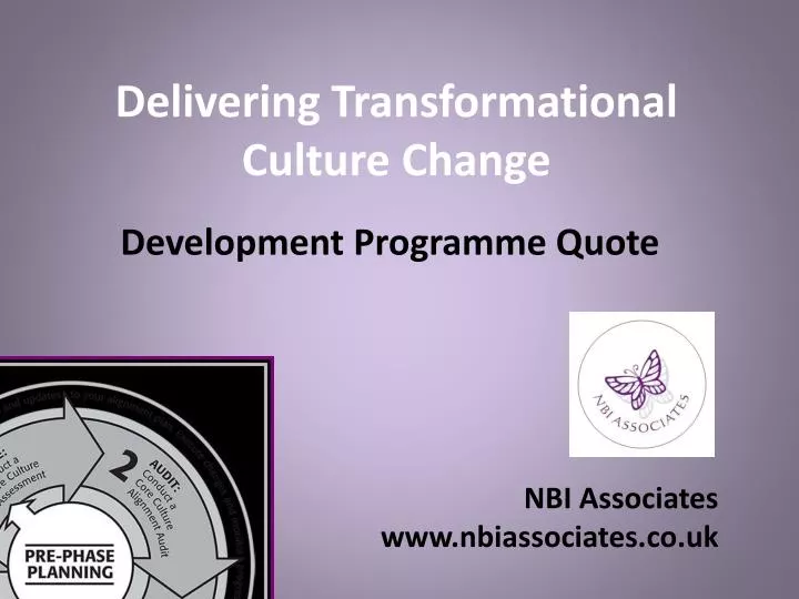 delivering transformational culture change