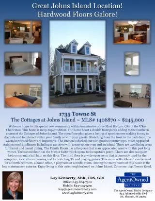 Great Johns Island Location! Hardwood Floors Galore!