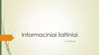 informaciniai altiniai