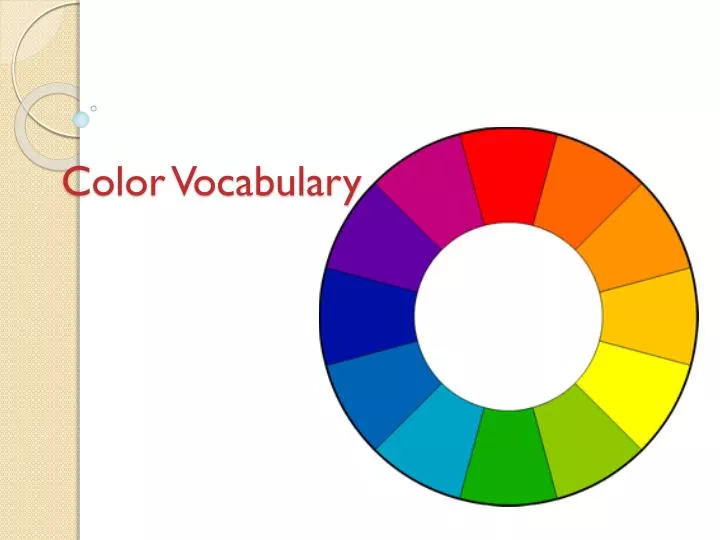 color vocabulary