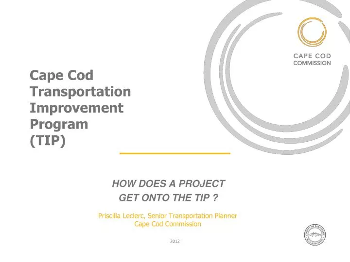 cape cod transportation improvement program tip