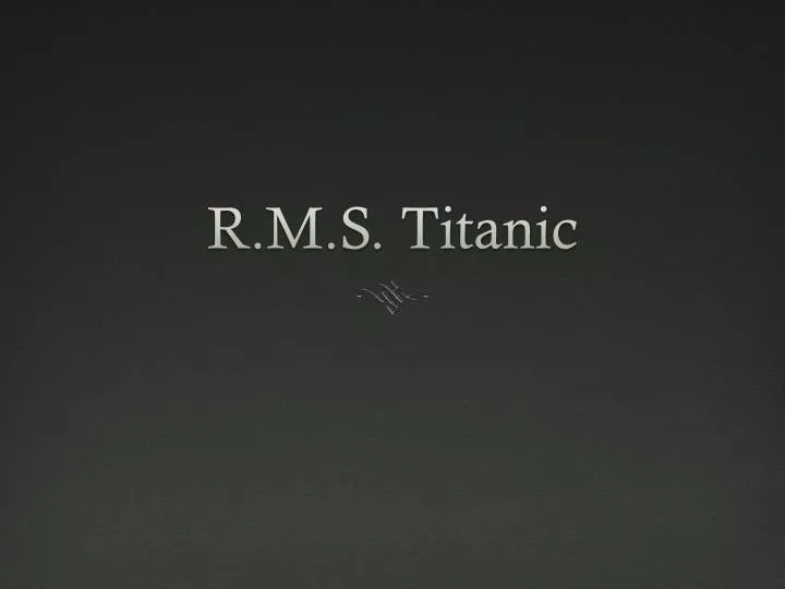 r m s titanic
