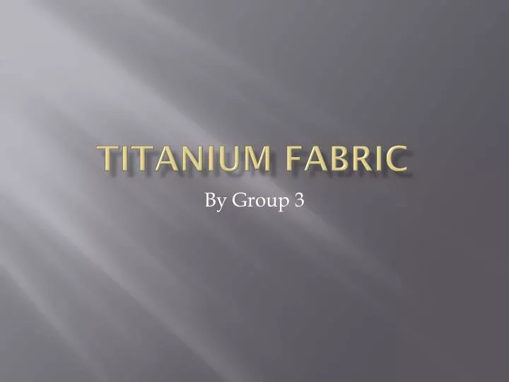 titanium fabric