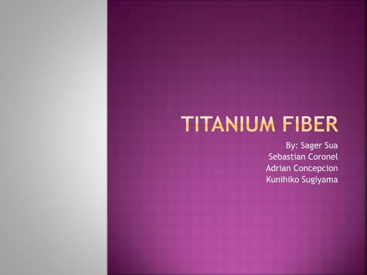 titanium fiber