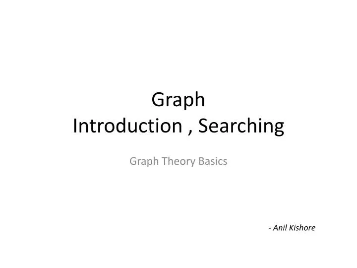 graph introduction searching