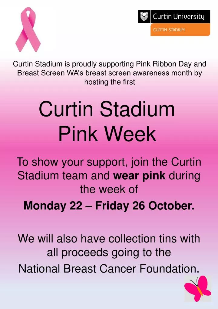 curtin stadium pink week