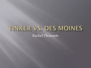TINKER VS. DES MOINES