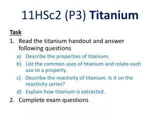 11HSc2 (P3) Titanium