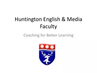 Huntington English &amp; Media Faculty