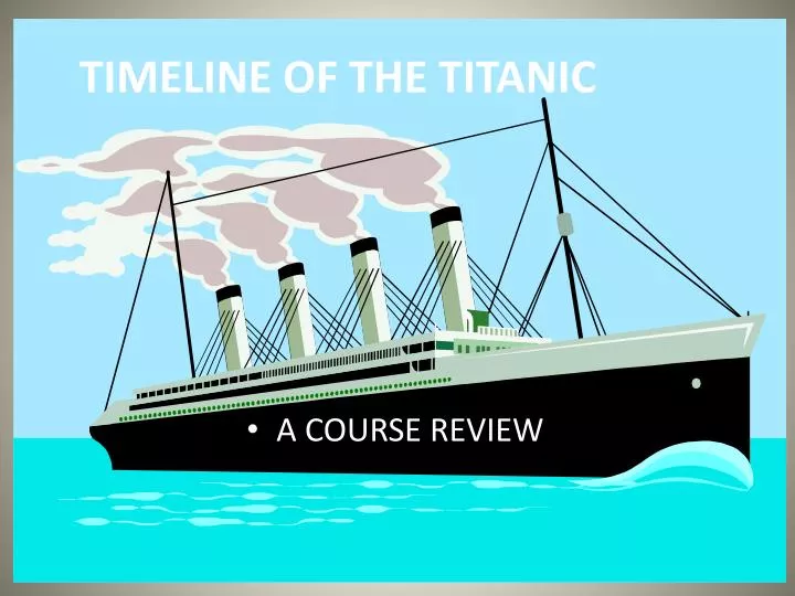 timeline of the titanic