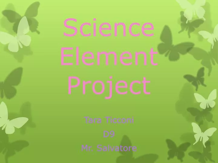 science element project