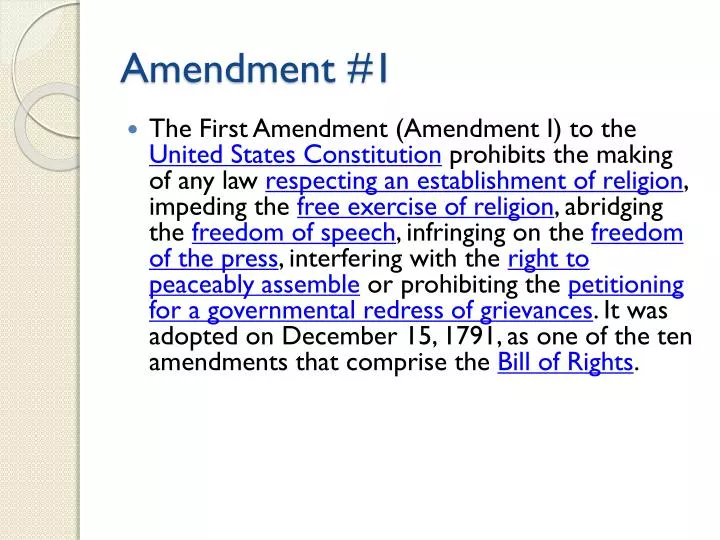 amendments powerpoint