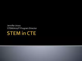 STEM in CTE