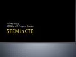 STEM in CTE - slide 1