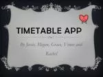 Timetable app - slide 1