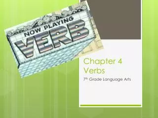 Chapter 4 Verbs