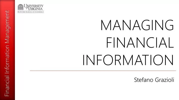managing financial information