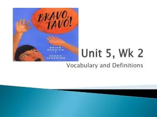 unit 5 wk 2
