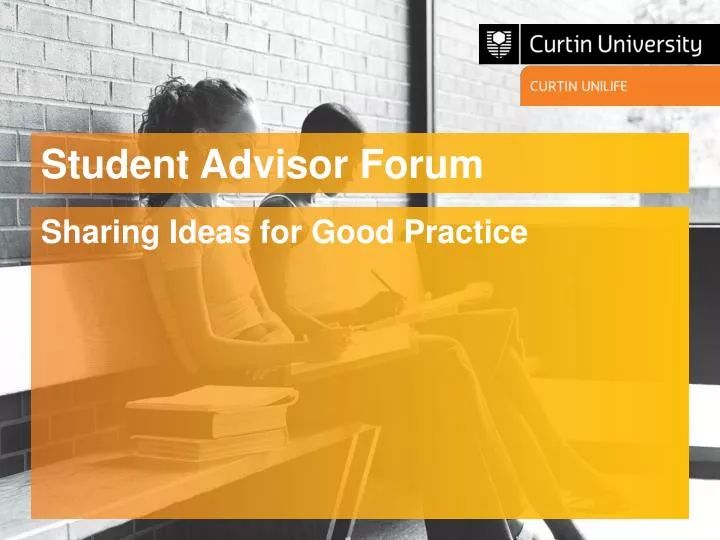 student advisor forum