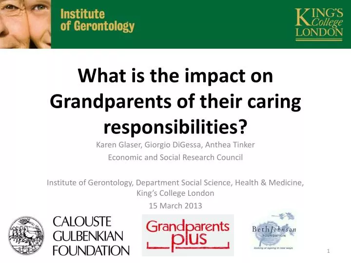 what is the impact on grandparents of their caring responsibilities