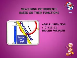 Measuring Instruments BASED ON THEIR FUNCTIONS