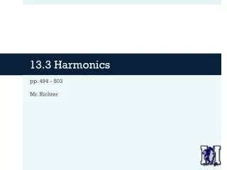 13.3 Harmonics
