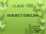 CLASS- VIII