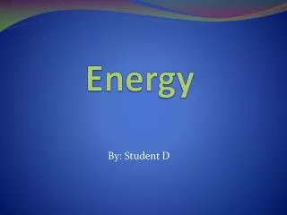 Energy