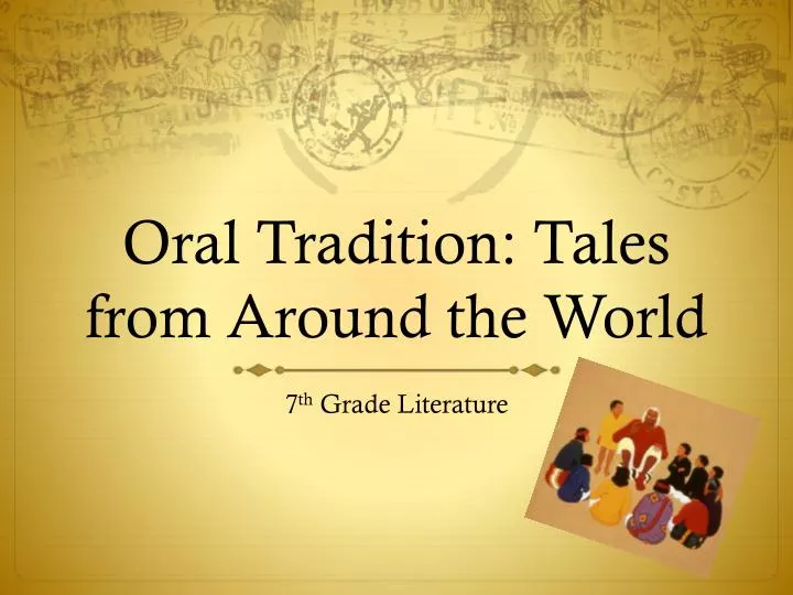 oral tradition tales from around the world