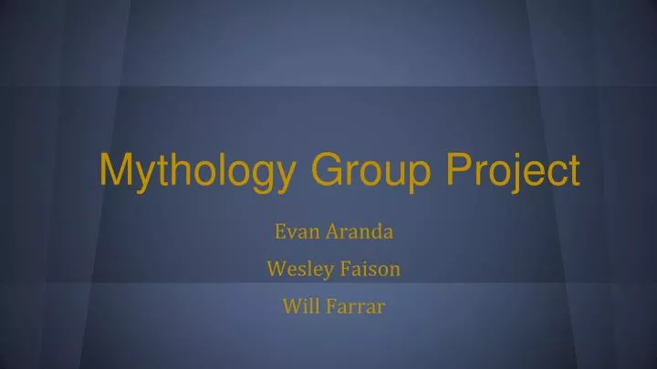 mythology group project