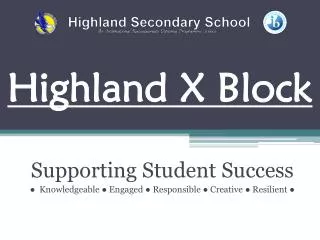 Highland X Block