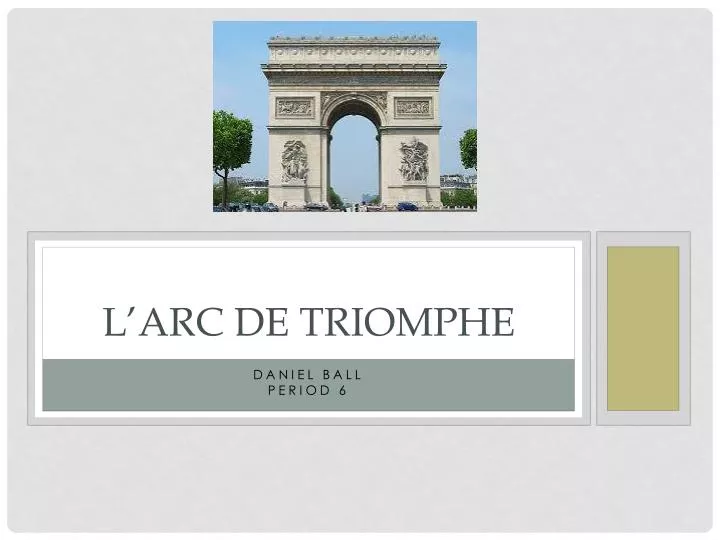 l arc de triomphe