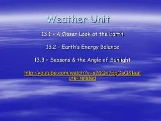 Weather Unit