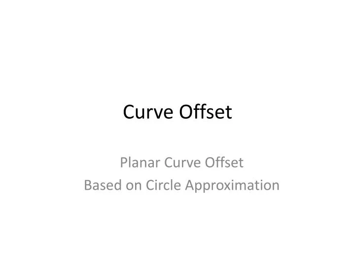 curve offset