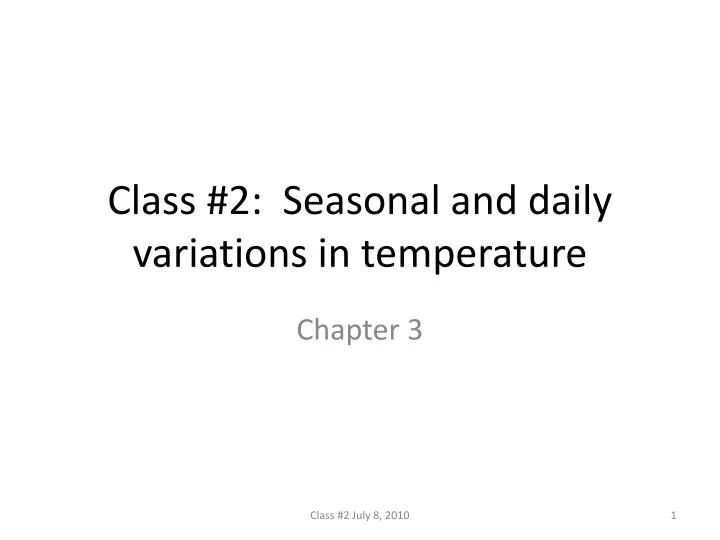 class 2 seasonal and daily variations in temperature