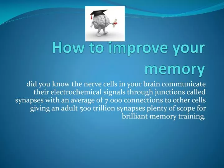 how to improve your memory