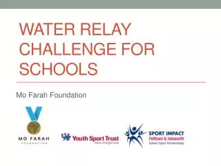 Water RELAY challenge for schools