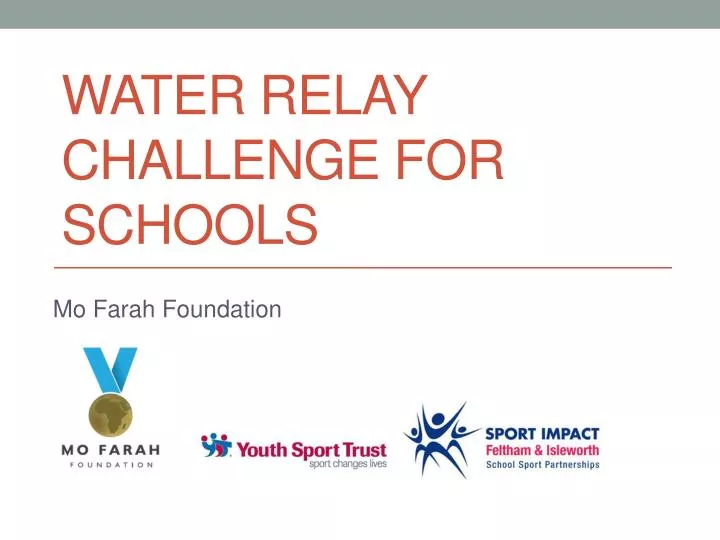 water relay challenge for schools