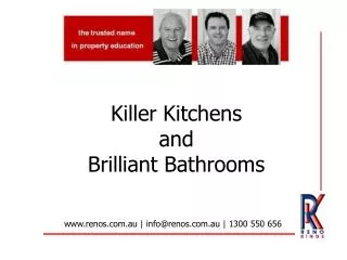 Killer Kitchens and Brilliant Bathrooms